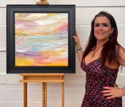 Discount Pamono Angela Wakefield, Abstract Impressionist Seascape, 2022, Acrylic on Canvas