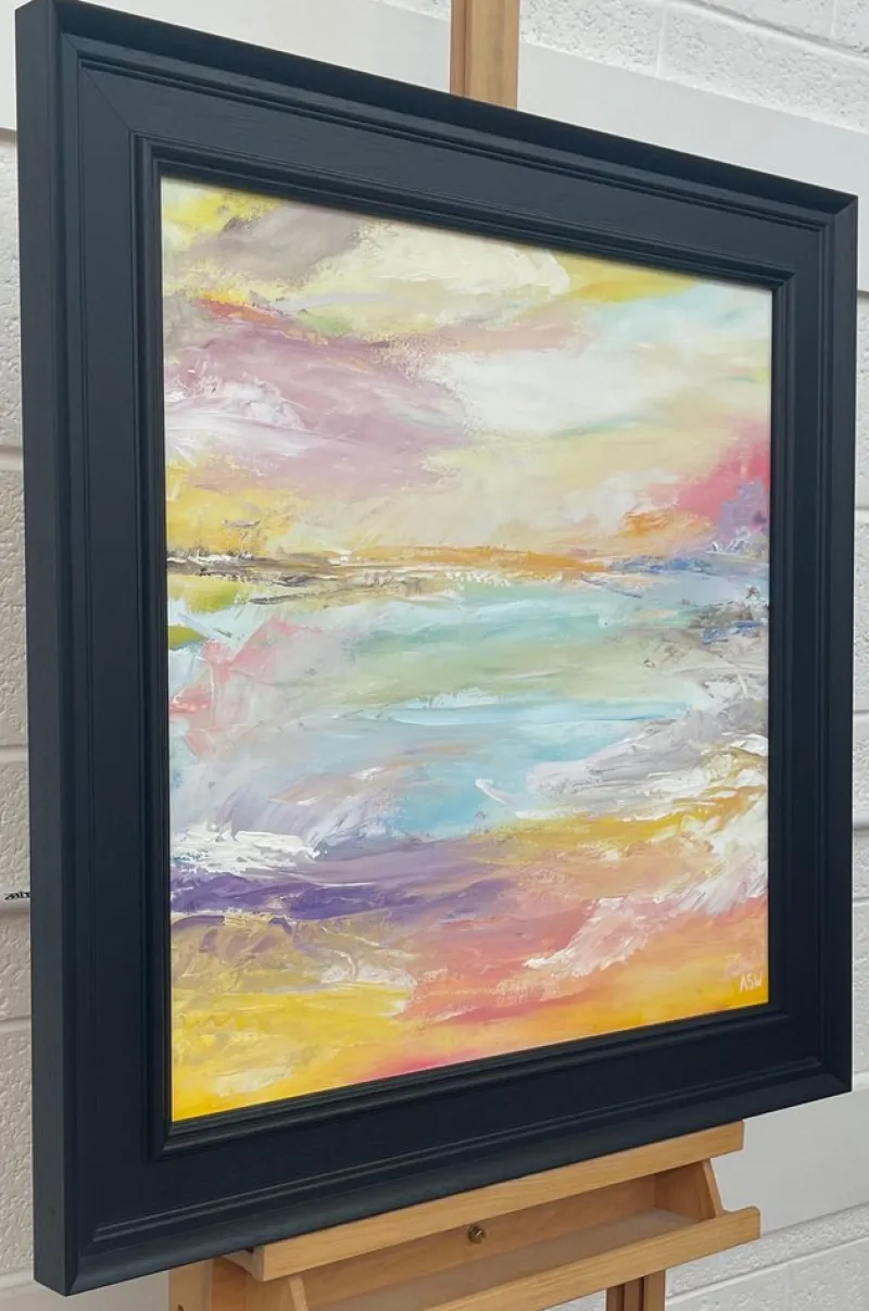 Discount Pamono Angela Wakefield, Abstract Impressionist Seascape, 2022, Acrylic on Canvas