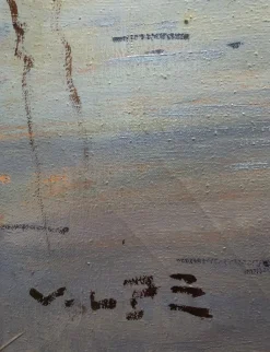 Outlet Pamono Angiolo Volpe, Livorno Retoni Sull Arnaccio, Oil on Canvas, Framed