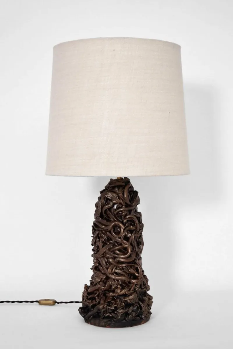 Pamono Angkor Brown Lamp by Barracuda Interiors> Table Lamps