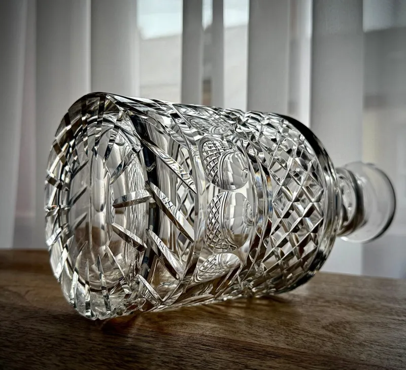 Pamono Anglo-Irish William IV Cut Glass Decanter, 1835> Bottles, Carafes & Jugs