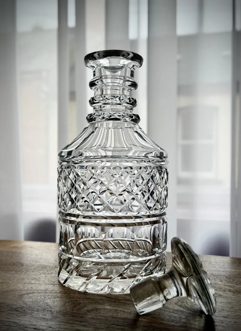 Pamono Anglo-Irish William IV Cut Glass Decanter, 1835> Bottles, Carafes & Jugs