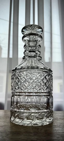 Pamono Anglo-Irish William IV Cut Glass Decanter, 1835><noscript><img width=