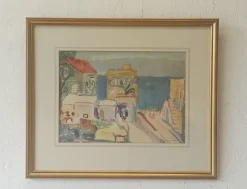 Pamono Anna Weingrün-Lieblich, Tiberias, 20th Century, Watercolor> Classical
