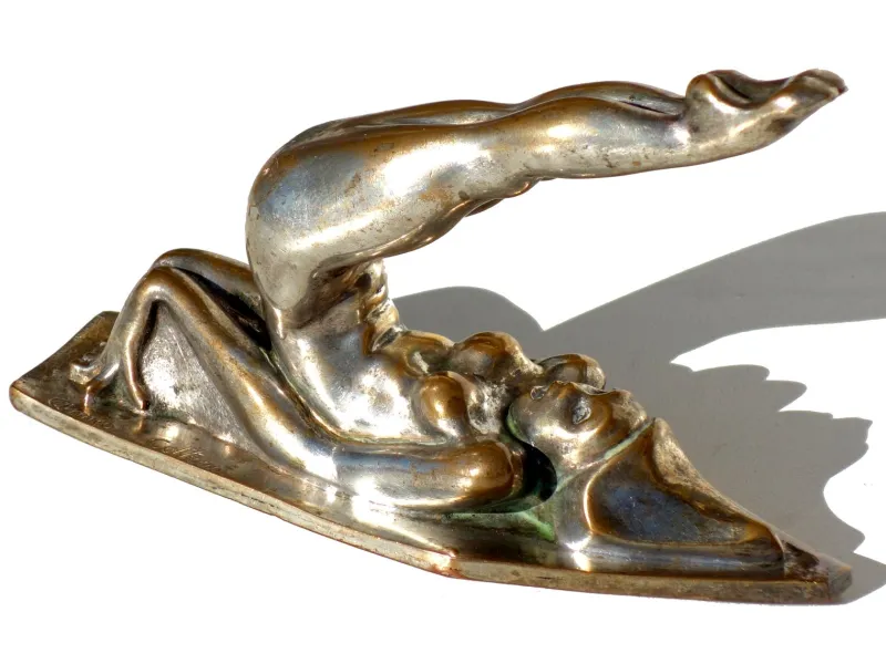 Discount Pamono Annie Fokker Cottreau, Woman Figure, 1930, Silver Bronze Sculpture
