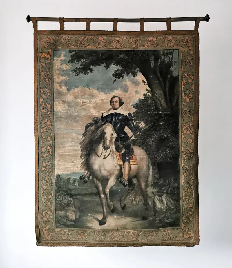 Pamono Anthonis Van Dyck, Portrait of the Spanish Ambassador Francisco De Moncada, Early 19th Century, Print on Canvas> Old Masters