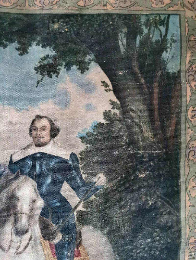 Pamono Anthonis Van Dyck, Portrait of the Spanish Ambassador Francisco De Moncada, Early 19th Century, Print on Canvas> Old Masters
