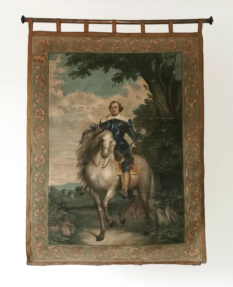 Pamono Anthonis Van Dyck, Portrait of the Spanish Ambassador Francisco De Moncada, Early 19th Century, Print on Canvas> Old Masters