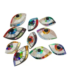 Pamono Anti Evil Eye Mosaic #14 Wall Sculpture by Ruth Minola Scheibler> Wall Decor
