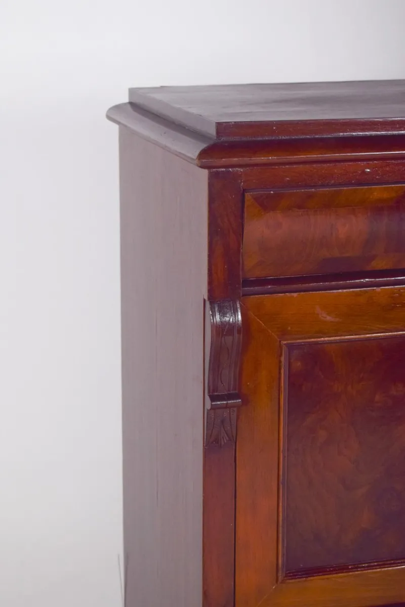 Pamono Antique Abattant Cabinet with Large Drawers, 1890s> Secretaires