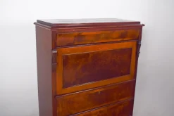 Pamono Antique Abattant Cabinet with Large Drawers, 1890s><noscript><img width=