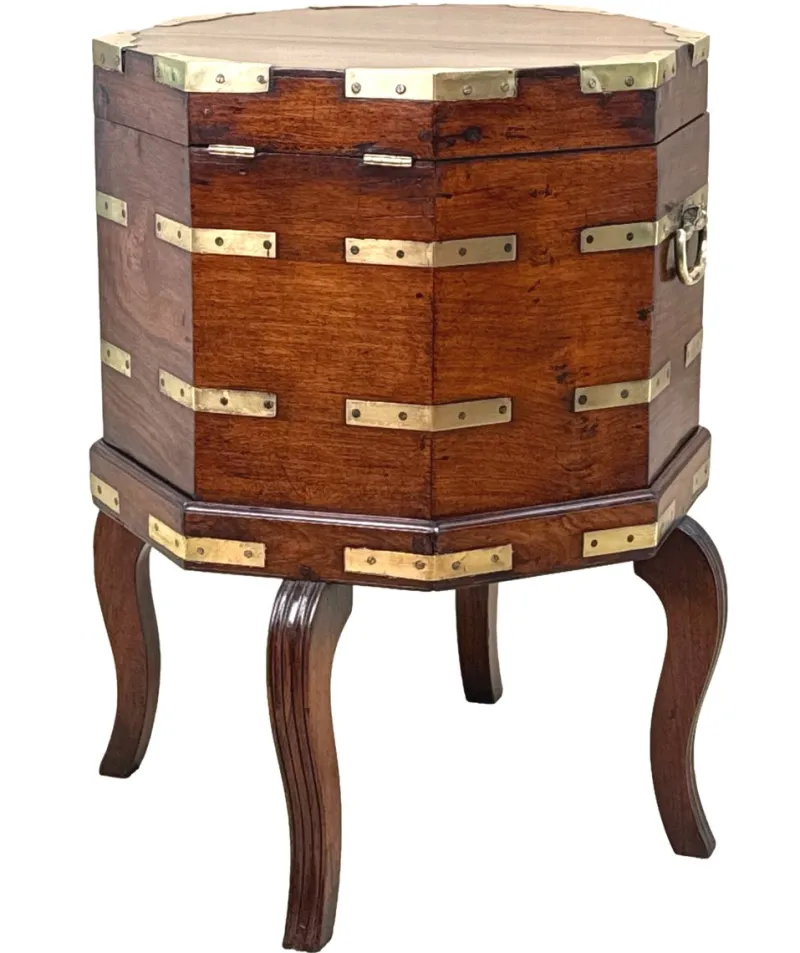 Outlet Pamono Antique Anglo Indian Georgian Padouk Cellarette, 1790