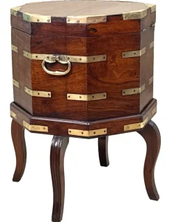 Outlet Pamono Antique Anglo Indian Georgian Padouk Cellarette, 1790