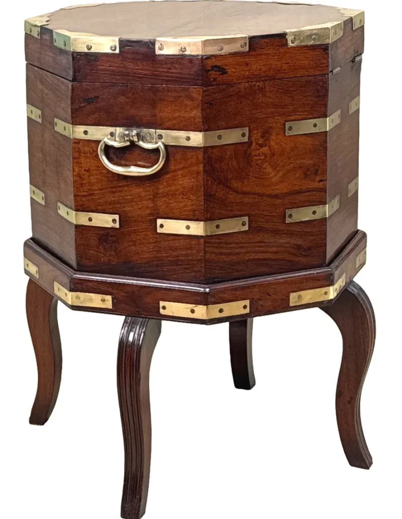 Outlet Pamono Antique Anglo Indian Georgian Padouk Cellarette, 1790