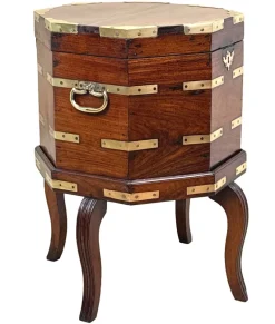 Outlet Pamono Antique Anglo Indian Georgian Padouk Cellarette, 1790