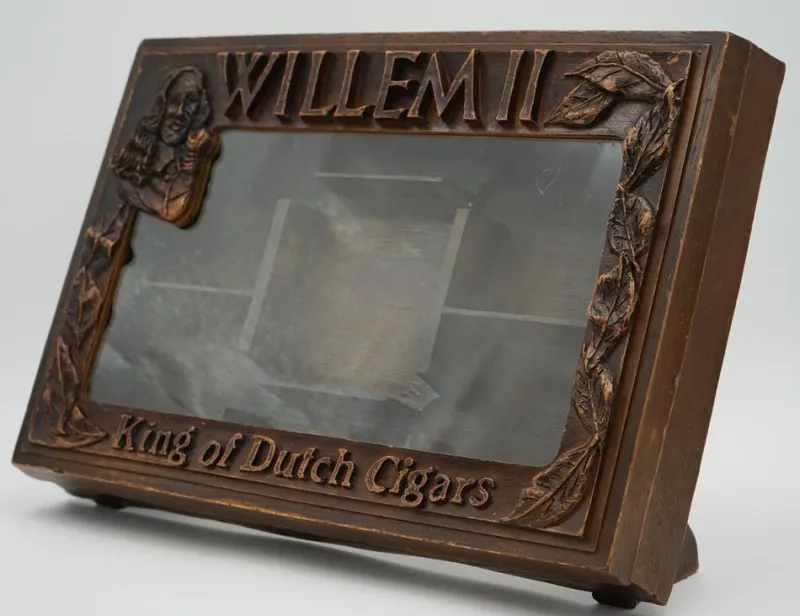 Pamono Antique Anglo-Dutch Willem II Cigar Shop Counter Display Cabinet in Glazed Oak> Cabinets & Wardrobes