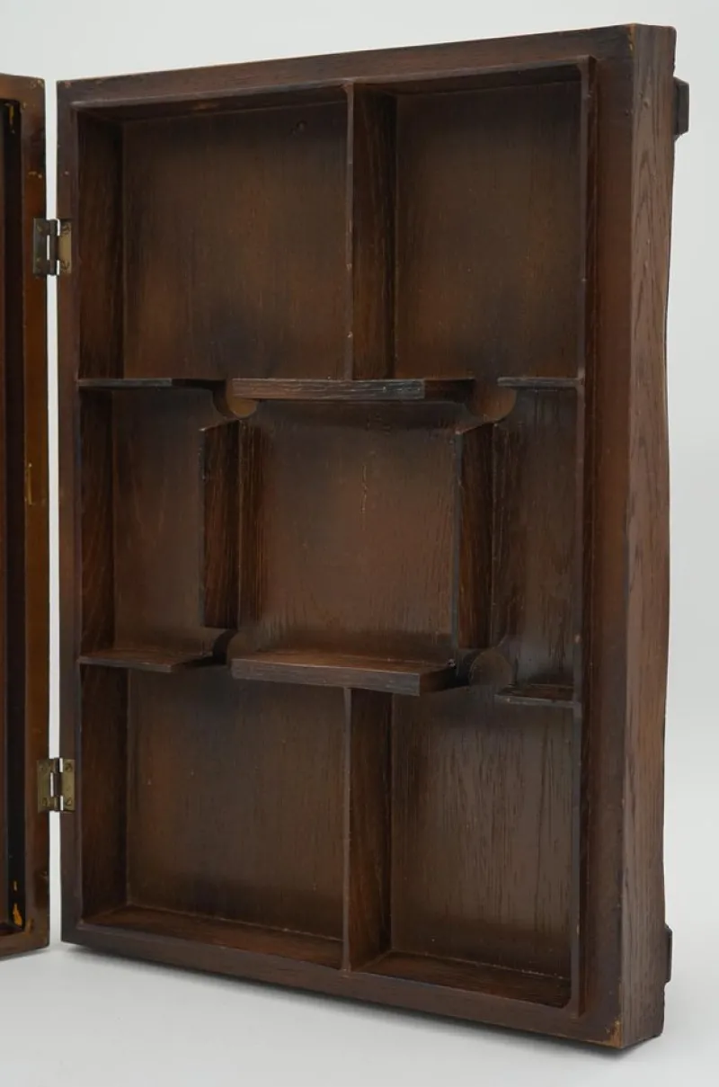 Pamono Antique Anglo-Dutch Willem II Cigar Shop Counter Display Cabinet in Glazed Oak> Cabinets & Wardrobes