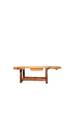 Hot Pamono Antique Apple Wood Carpenters Table, 1800s