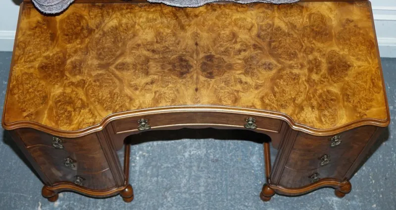 Hot Pamono Antique Art Deco Dressing Table in Walnut, 1920s
