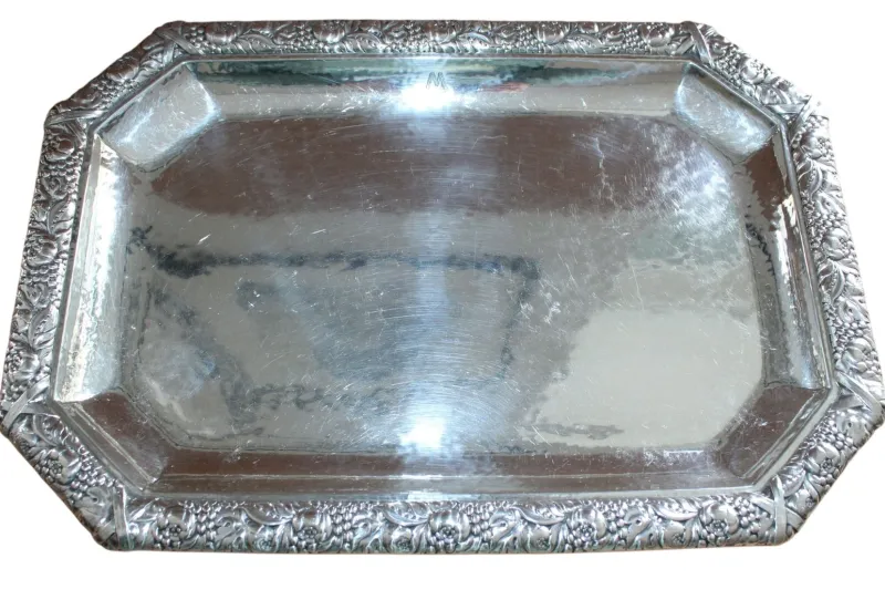 Pamono Antique Art Deco Silver Tea Service by Laurits Berth, Set of 4> Coffee & Tea Service