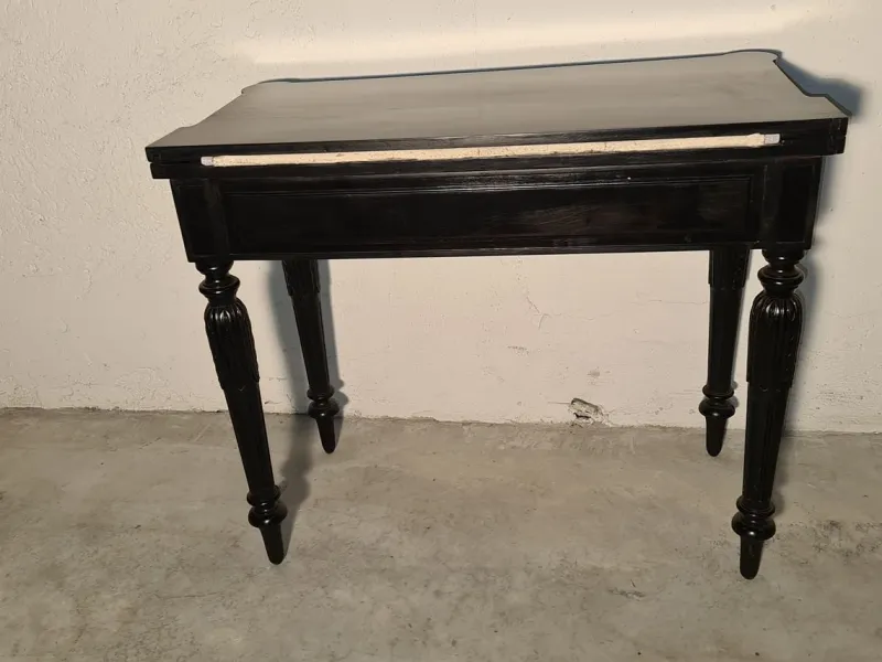 Pamono Antique Art Nouveau Black Game Table> Game Tables