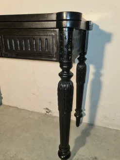 Pamono Antique Art Nouveau Black Game Table><noscript><img width=