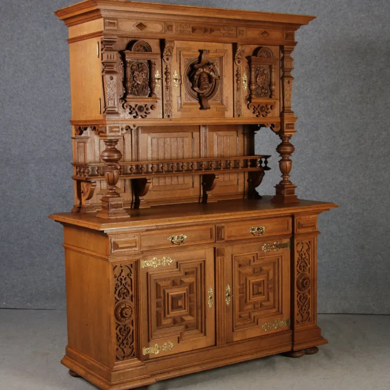 Hot Pamono Antique Art Nouveau Buffet, 1900