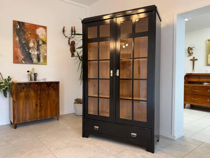Pamono Antique Art Nouveau Display Cabinet, 1890s> Cabinets & Wardrobes