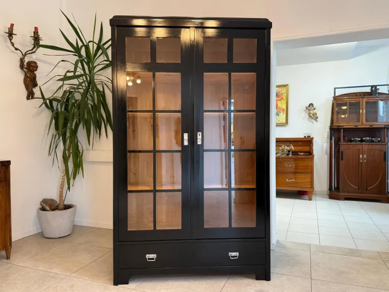 Pamono Antique Art Nouveau Display Cabinet, 1890s> Cabinets & Wardrobes