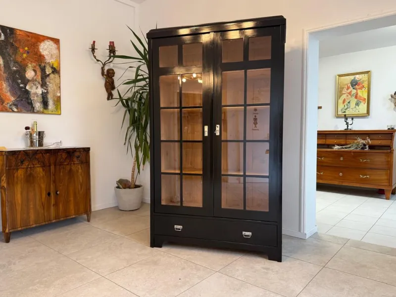 Pamono Antique Art Nouveau Display Cabinet, 1890s> Cabinets & Wardrobes