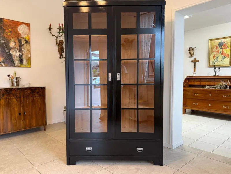Pamono Antique Art Nouveau Display Cabinet, 1890s> Cabinets & Wardrobes