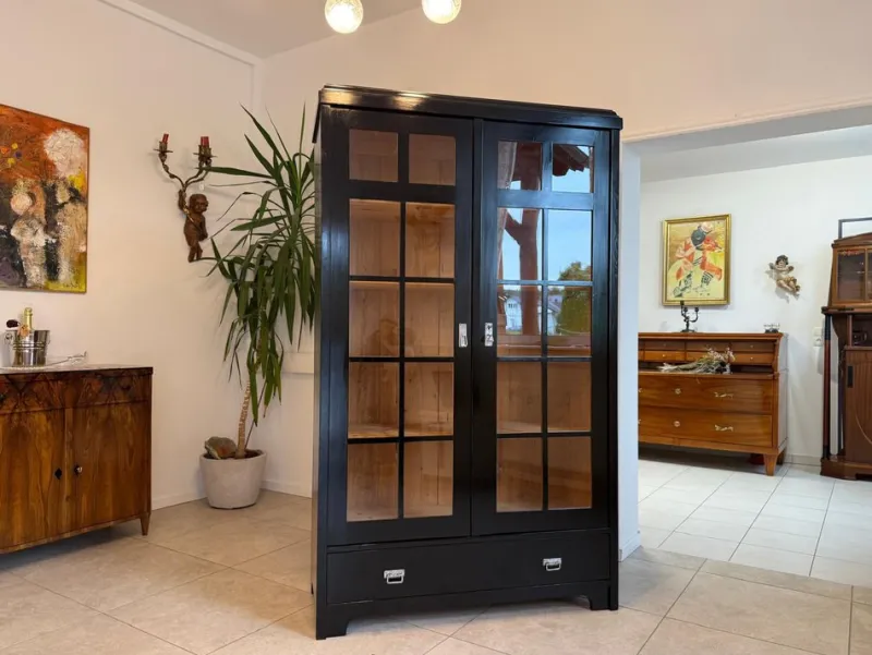 Pamono Antique Art Nouveau Display Cabinet, 1890s> Cabinets & Wardrobes