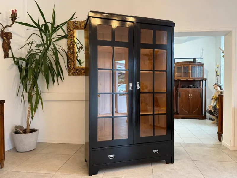 Pamono Antique Art Nouveau Display Cabinet, 1890s> Cabinets & Wardrobes