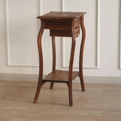 Pamono Antique Art Nouveau Dressing Table with Mirror and Drawer><noscript><img width=