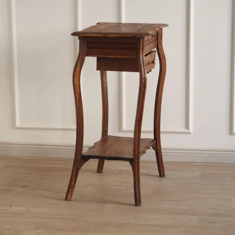 Pamono Antique Art Nouveau Dressing Table with Mirror and Drawer> Dressing Tables