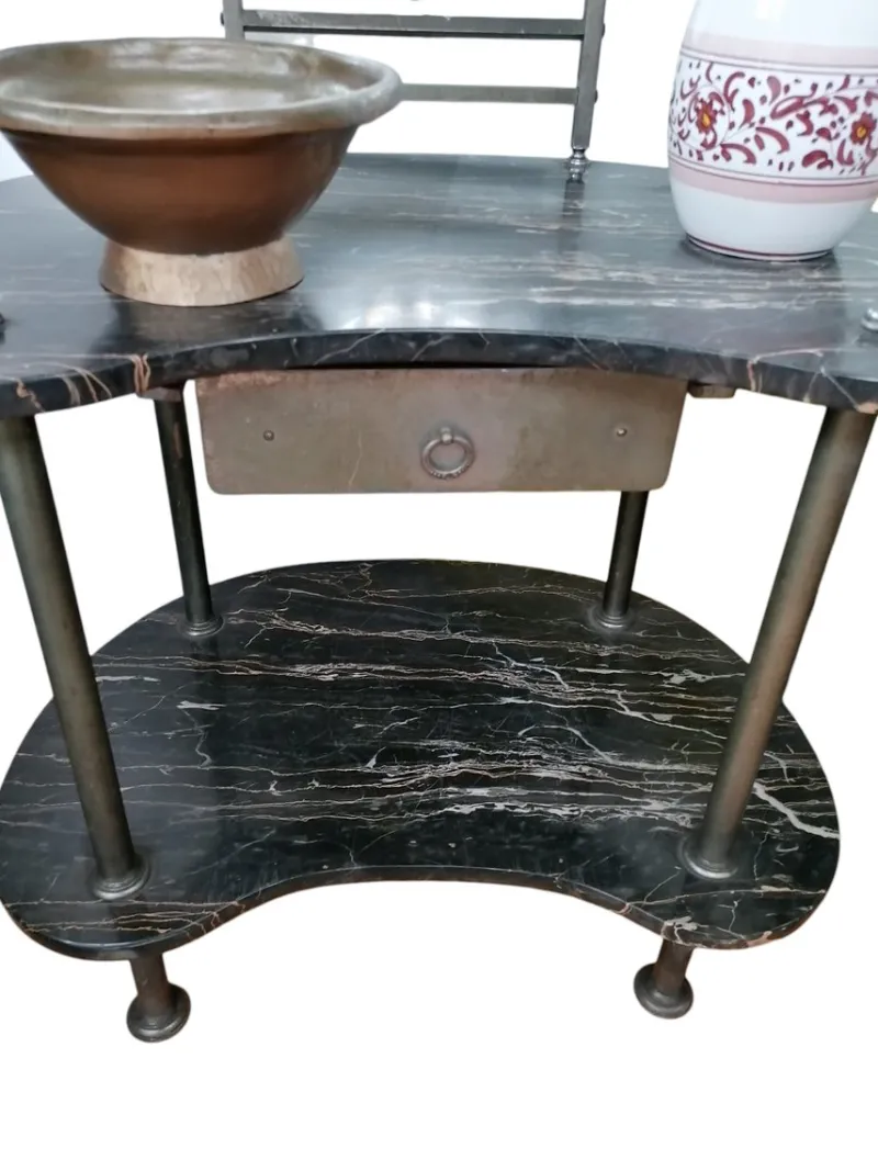 Pamono Antique Art Nouveau Dressing Table in Black Marble, 1890s> Dressing Tables