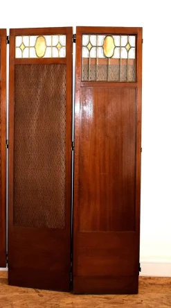 Best Pamono Antique Art Nouveau Folding Screen, Vienna