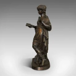 Pamono Antique Art Nouveau French Bronze Figure after Moreau, 1920> Art Nouveau