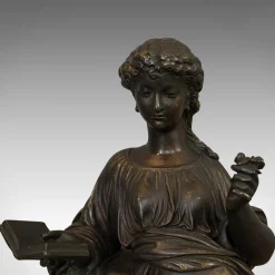 Pamono Antique Art Nouveau French Bronze Figure after Moreau, 1920> Art Nouveau