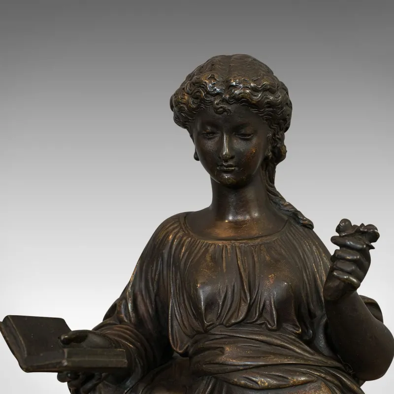 Pamono Antique Art Nouveau French Bronze Figure after Moreau, 1920> Art Nouveau