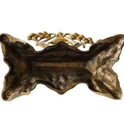 Pamono Antique Art Nouveau Magazine Rack in Brass, 1900s><noscript><img width=