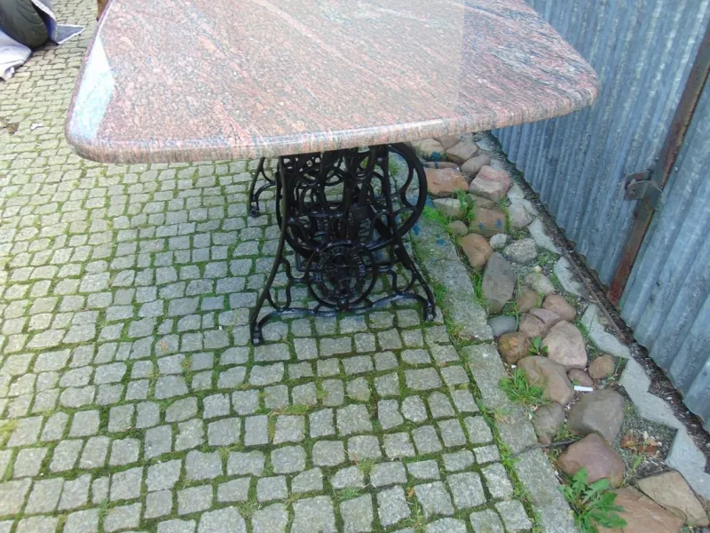 Pamono Antique Art Nouveau Marble Table> Garden Tables