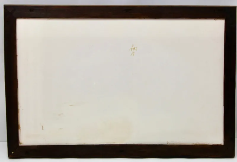 Online Pamono Antique Art Nouveau Tray with Tile Panel and Floral Decoration, 1905s