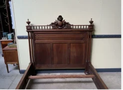 Pamono Antique Art Nouveau Walnut Bed, 1890s> Beds & Bedroom Sets