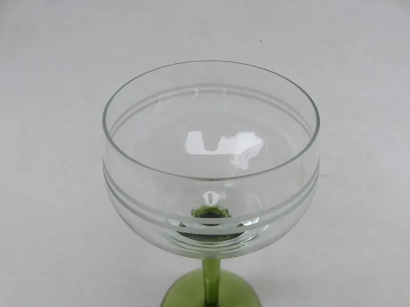 Pamono Antique Art Nouveau Wine Glasses, Set of 7> Glassware