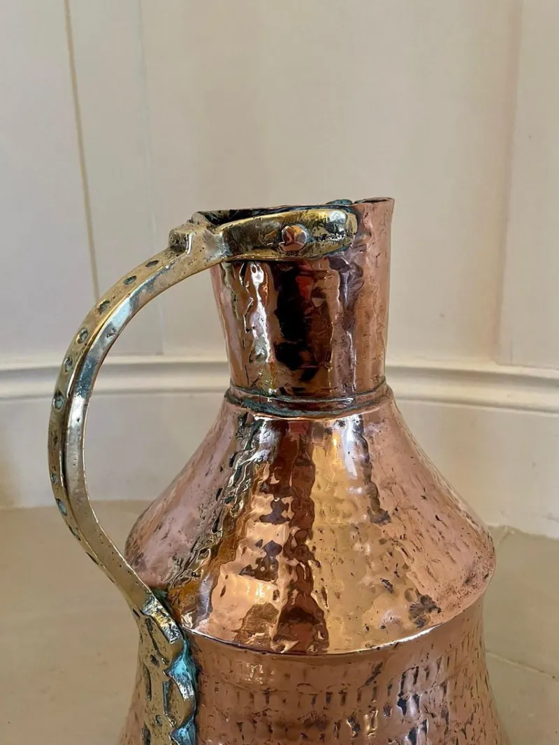 Pamono Antique Arts & Crafts Copper and Brass Milk Jug> Bottles, Carafes & Jugs