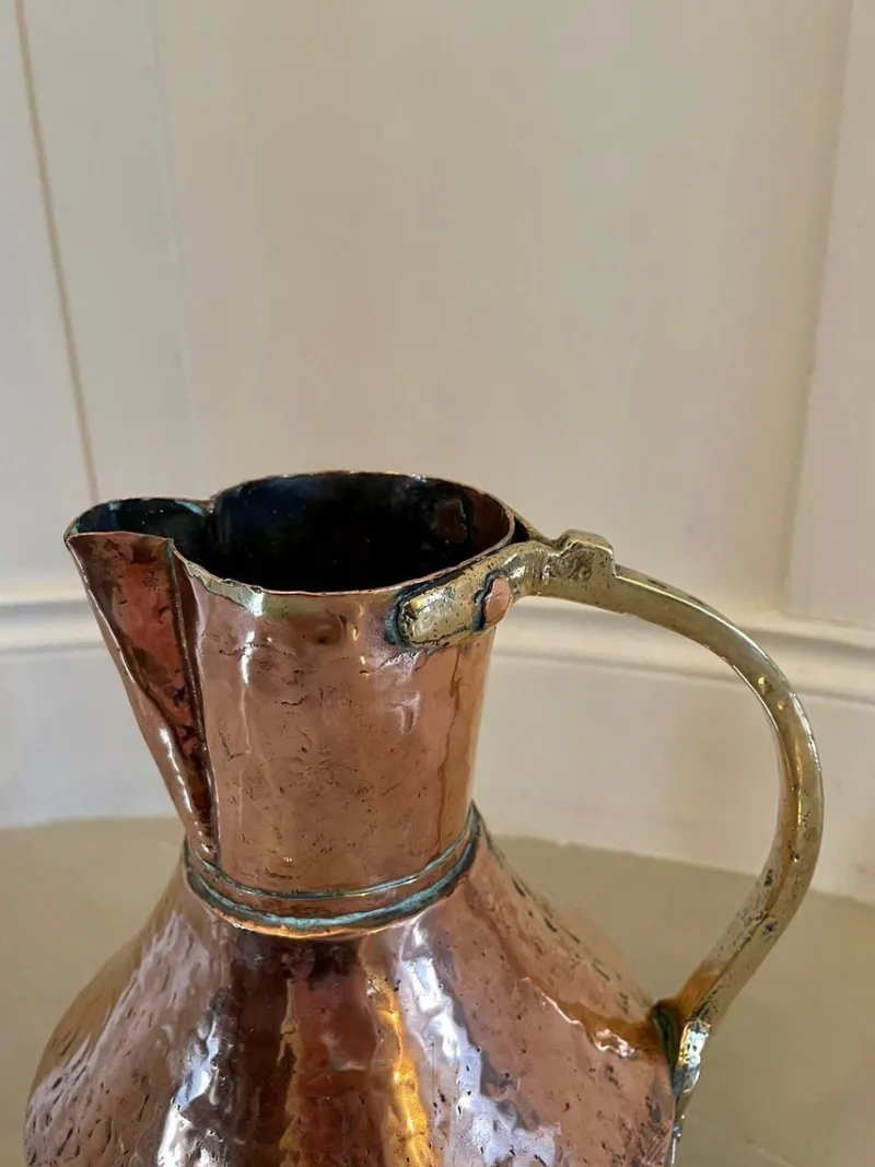 Pamono Antique Arts & Crafts Copper and Brass Milk Jug> Bottles, Carafes & Jugs
