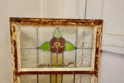 Sale Pamono Antique Arts and Crafts Stained Glass Window, 1900