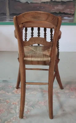New Pamono Antique Ash Wood Children's High Chair