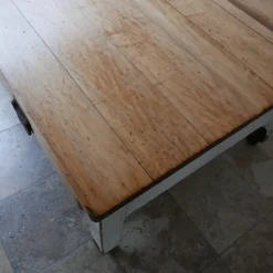 Pamono Antique Bakers Prep Table in Wood><noscript><img width=